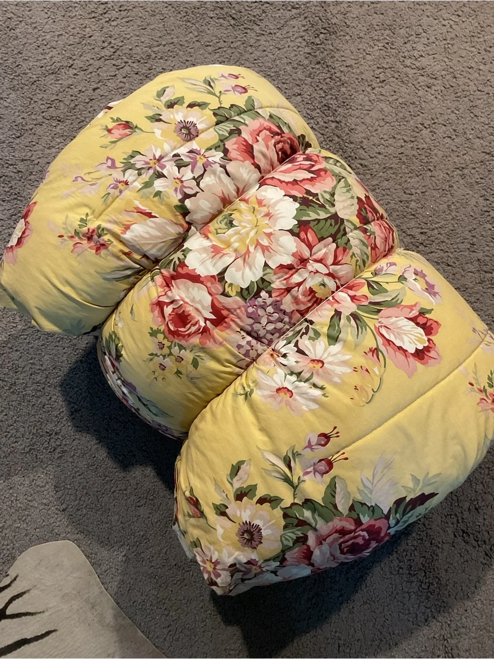 Ralph Lauren Sophie Vintage Yellow Floral Full/Queen Comforter Country Cottage